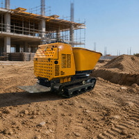 Mini-dumper sur chenilles YH-1200, camion benne de 1200 kg, machine à déchargement hydraulique autonome pour usage agricole et de jardinage