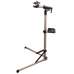 Support de réparation de vélo réglable, capacité de charge de 45 kg, support de travail pliable pour vélo avec rotation à 360° °   Pince rotative et <span class=keywords><strong>plateau</strong></span> à outils magnétique - Product Image 1