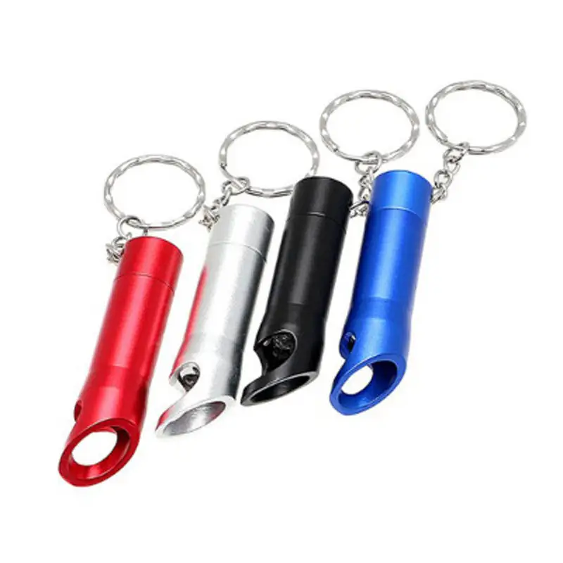 LED mini blank bottle opener keychain light flashlight self defense beer opener key chain