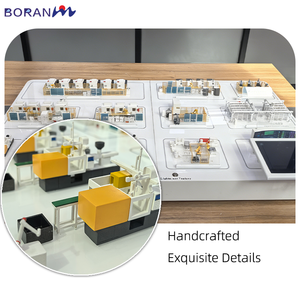 Высокоточная модель планировки умного завода с модульной конструкцией для выставок и технических презентаций - Product Image 2