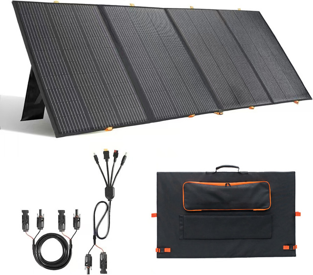 OLLIN OLLIN-400W 400W Monocrystalline Silicon Solar Panel 23.5% Efficiency Regulated Outdoor Camping Folding 4-Sheet