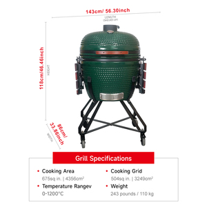 SEB 26 pouces XXL <span class=keywords><strong>Kamado</strong></span> Barbecue Argentine Chypre Broche Rôtissoire Rôtissoire Charbon De Bois Barbecue En Gros - Product Image 3