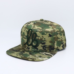 Casquettes Snapback Personnalisées 100% Polyester 6 Panneaux Broderie 3D Camouflage Tissu Velours Oxford Style Sportif Tendance Logo en Caoutchouc - Product Image 2