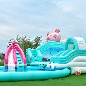 Château gonflable multifonctionnel Safety Pro MANLIAN en PVC avec toboggan, filet de sécurité complet, kit souffleur, certifié CE, pour jeux d'enfants commerciaux - Product Image 2