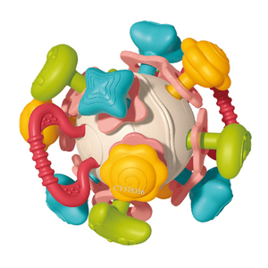 <span class=keywords><strong>Giocattoli</strong></span> per bambini neonati 4 In <span class=keywords><strong>1</strong></span> bambino spazio masticabile per giocare a sfera di sicurezza materiale morbido per 3-6 mesi <span class=keywords><strong>giocattoli</strong></span> per allenamento con impugnatura - Product Image 2