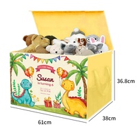 Boîte de rangement pliable et réutilisable en tissu jaune pour armoire, organisateur de vêtements empilable avec couvercle