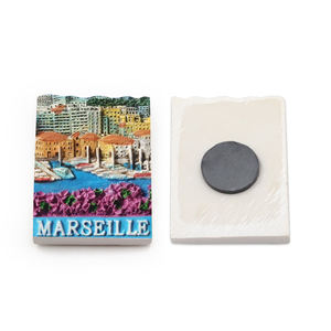 Aimant en polyrésine personnalisé, fabrication directe d'usine, impression, souvenirs <span class=keywords><strong>de</strong></span> la France, aimant <span class=keywords><strong>de</strong></span> réfrigérateur en résine <span class=keywords><strong>de</strong></span> <span class=keywords><strong>Marseille</strong></span> - Product Image 1