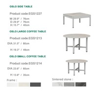 Ensemble de canapés en aluminium et corde en forme de L, style moderne et luxueux, pour terrasse, hôtel et cour, par Express Garden