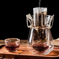Tasse à café en verre intérieur de couleur borosilicate haute 300ml Ustensiles à café simples et à la mode