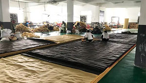 Paravent de jardin robuste vert en HDPE, portable, coupe-vent, pliable, <span class=keywords><strong>pour</strong></span> extérieur, mur ou porche, filet d'ombrage - Product Image 6