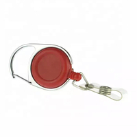 Porte-badge rétractable personnalisé en gros avec logo imprimé, en métal, pour porte-badges nominatifs et clips de cartes d'identité