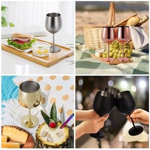 Verre à vin rouge haut de gamme de 500 ml, fabriqué en acier inoxydable 304, avec une poignée ergonomique pour les mariages et événements - Product Image 2