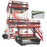 Film de paillage recyclé co-extrudé en trois couches PE/LLDPE/LDPE/HDPE Debang 3DB-A 2000 1800mm, sac de livraison personnalisé soufflé