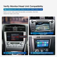 Kamera Mobil Analog AHD 720P 1080P CVBS Dapat Diganti 170 °   Kamera Mundur Tahan Air Level IP69K dengan Penglihatan Malam untuk Truk dan Sedan