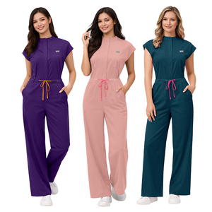 Divise Mediche di Alta Qualità, Tute Dritte con Lacci in Vita Colorati, Uniformi Ospedaliere per Infermiere - Product Image 4