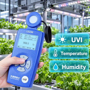 เครื่องวัดความสว่างแบบสเปกตรัม Linshang LS330 สำหรับวัดค่าลักซ์ CCT CRI UVI PPFD และการวิเคราะห์แสงสำหรับการปลูกพืช - Product Image 2