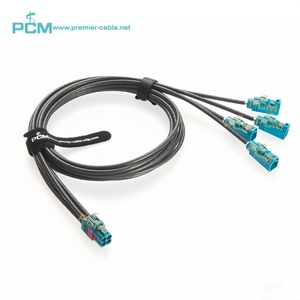 Quad Mini Fakra Nữ Để Fakra Nữ 4-Trong-1 Xe Coax Cáp Ban Đầu Rosenberger Z-Mã Ô Tô GPS Navigation Máy Ảnh Đài Phát Thanh - Product Image 6