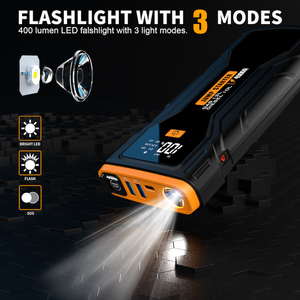 Arrancador de Coches Portátil de 3000A, Caja de Arranque de Batería de 12V, 16000mAh, con Batería de Litio, para Coches de Gran Cilindrada, Gasolina y Diésel - Product Image 6