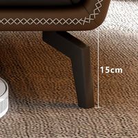 Ensemble de canapés rembourrés de luxe moderne pour bureau, style italien minimaliste, canapé 1, 2 ou 3 places avec pieds en métal