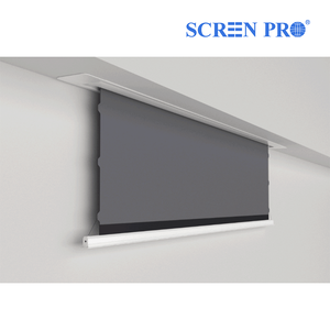 Écran de projection motorisé électrique à tension intégrée au plafond SCREENPRO Grey Crystal Black Diamond, luxe intégré au plafond - Product Image 2