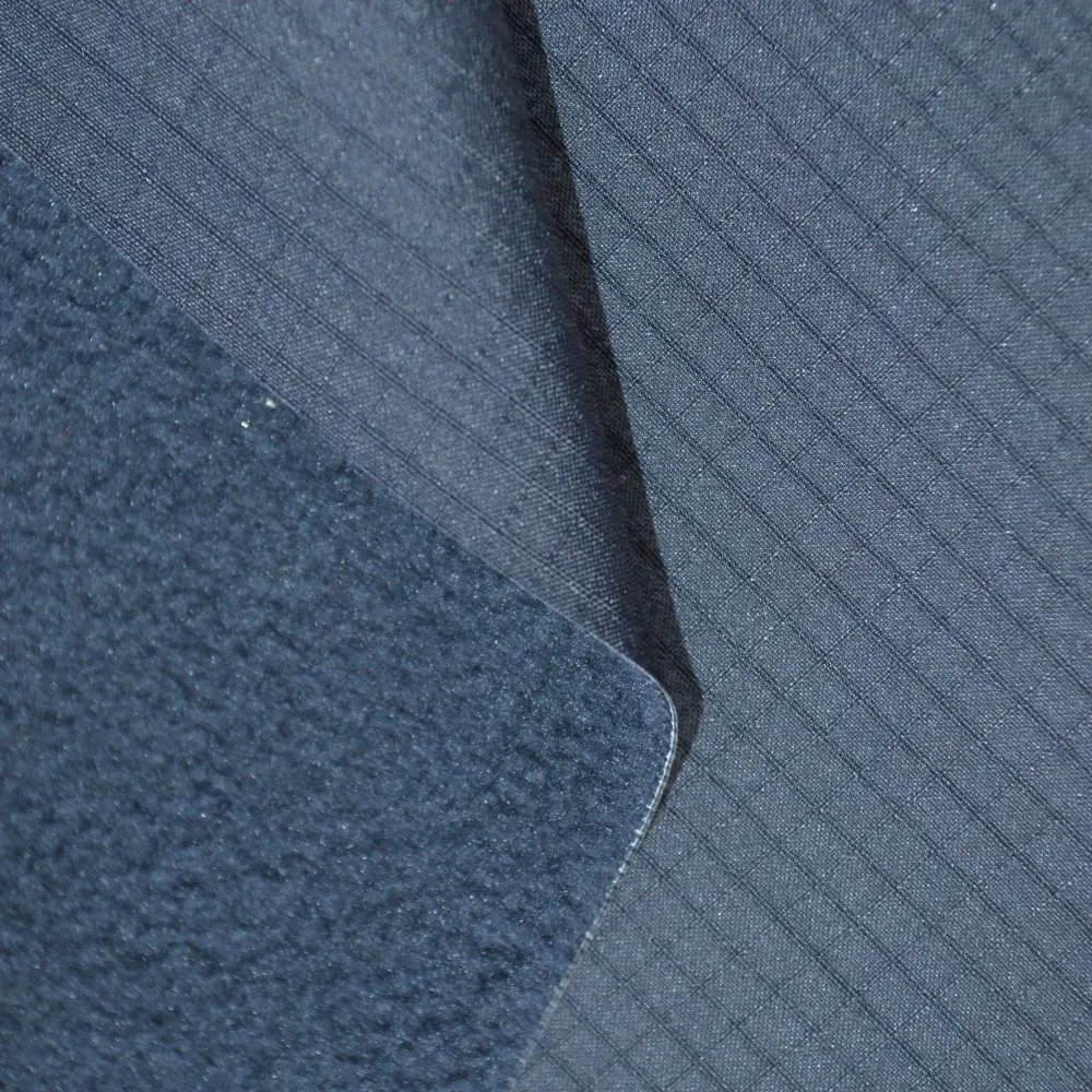 Ripstop polyamide 6.6 Soft shell waterproof uniforms fabric with bicomponent PTFE membrane
