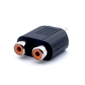 Adattatore Sdoppiatore a <span class=keywords><strong>Y</strong></span> da 1 RCA Maschio a 2 RCA Femmina, Connettore Phono Lotus a Jack RCA, Adattatore Maschio e Femmina in PVC - Product Image 3