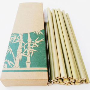 Embalaje de papel de fibra de bambú, Pajita de reciclaje orgánico ecológico reutilizable - Product Image 5