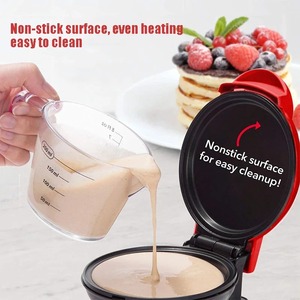 Mini gaufrier électrique antiadhésif, machine à crêpes et sandwichs pour le petit-déjeuner, plaque de cuisson portable pour pizzas et barbecues DIY - Product Image 6