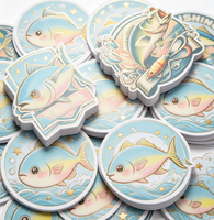 Autocollants personnalisés en vinyle doré, imperméables, découpés, écologiques, motif chat fille Kawaii, pour bouteille d'eau