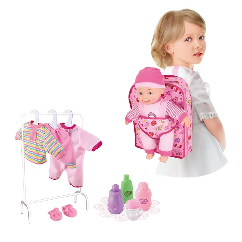 14 Inch Kids Play Set Baby Pop Speelgoed Meisje En Pop Bijpassende Kleding