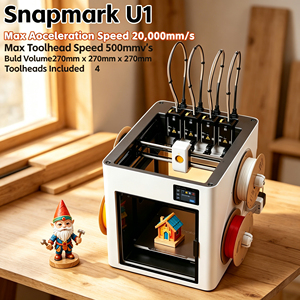 Stampante 3D Snapmaker U1 Multimateriale ad Alta Velocità, Sbloccata Internazionalmente, Controllo WiFi da Telefono e <span class=keywords><strong>Computer</strong></span>, Best Seller, Nuova Uscita - Product Image 1