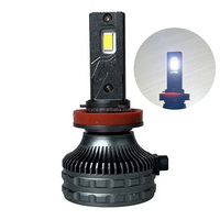 Systèmes d'éclairage automobile, phares LED pour voiture C5 12V 3 tubes en cuivre 6000K 120W, ampoule LED pour voiture H11 H8 H9