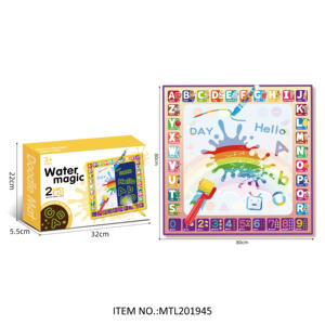 هدية عيد الميلاد لعيد الميلاد <span class=keywords><strong>2</strong></span> في 1 توهج سحري في الظلام سجادة رسم للأطفال 60*60 لعبة حصيرة خربش الماء للأطفال - Product Image 5