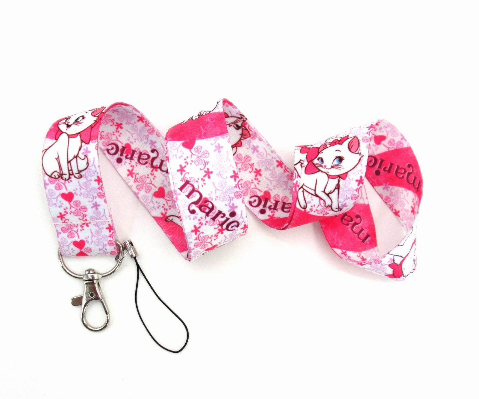 Cute Cartoon the AristoCats Lanyards High Quality Neck Strap Mobile Phone Card Holder Accessories Stain Lanyard Wholesale Gift Image 3