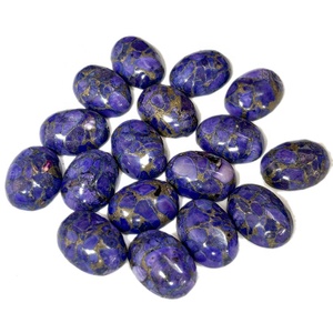 خرز مجوهرات 13×18 ملم للبيع بالجملة، كابوشون من الفيروز النحاسي الأخضر، خرز كريستال للمجوهرات والحرف اليدوية - Product Image 5