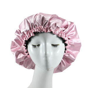 <span class=keywords><strong>Bonnet</strong></span> <span class=keywords><strong>de</strong></span> douche HZM-23444 pour femmes Satin doublé taille réglable Double couche réutilisable imperméable Extra Large <span class=keywords><strong>bonnet</strong></span> <span class=keywords><strong>de</strong></span> <span class=keywords><strong>bain</strong></span> - Product Image 5