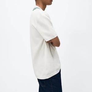 Polos Homme 100 % Coton. Polos en tricot blanc - Product Image 3