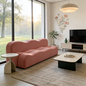 Divano Letto per Soggiorno, Divano Creativo a Forma d'Onda per Reception di Centri Estetici <span class=keywords><strong>e</strong></span> Lounge, Divano Moderno Personalizzato - Product Image 4