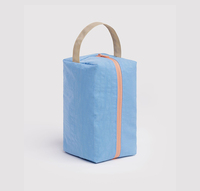 Trousse de Toilette de Voyage Pliable Personnalisable, Sac de Rangement Léger et Durable pour Cosmétiques et Articles de Toilette, Organisateur de Voyage Crème