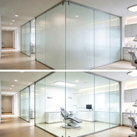 Film intelligent PDLC auto-adhésif, film de verre à confidentialité commutable pour la maison, le bureau, l'hôtel, l'appartement, la salle de bain, avec certification CE