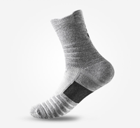 Lot de 3 chaussettes de compression noires pour le basketball, performance, amorti, athlétiques, courtes, pour la course et le cyclisme, pour hommes et femmes, tricotées, ODM