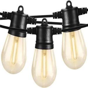 Guirlande lumineuse étanche S14 <span class=keywords><strong>de</strong></span> 48 pieds pour mariages, cafés, patios, fêtes et festivals – Vente en gros - Product Image 5