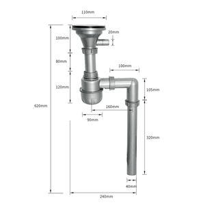 صرف مياه وحوض المطبخ والحمام مصافي مضخات ومعدات السباكة - Product Image 2