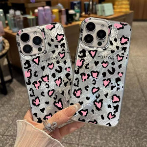 Custodia Rosa con Stampa Leopardata per iPhone 16 - Cover Elegante, Antiurto e <span class=keywords><strong>a</strong></span> Copertura Totale - Product Image 2