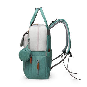 Logo personalizzato di grande capacità di moda portatile pieghevole <span class=keywords><strong>zaino</strong></span> impermeabile Oxford mummia bambino pannolino borsa per viaggi - Product Image 3