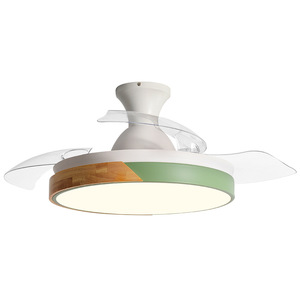 <b>Ceiling</b> <b>Fan</b> Light With Integrated Led Light Flush Mount Invisible <b>Fan</b> For Bedroom Living Room Dining Room - Product Image 2