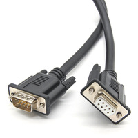 Cable de Extensión Serial DB9 Macho a Hembra RS232 de 9 Pines, Arnés de Cableado Recto, Aislamiento de PVC VGA para Monitor de Computadora