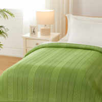 Magic Green Großhandel Ganzjahres-Maßgefertigte Decke Baumwolle Acryl Gestrickte Bettwäsche mit Besticktem Muster Umweltfreundlich Dekorativ