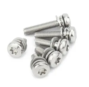 M2 M3 M4 M5 M6 3 Parts Pan Head Combination Sems Machine Screws