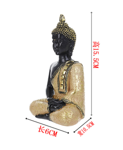 Su misura resina seduta Statue di Buddha poliresin tailandese Buddha Meditationg <span class=keywords><strong>pace</strong></span> armonia statua - Product Image 3